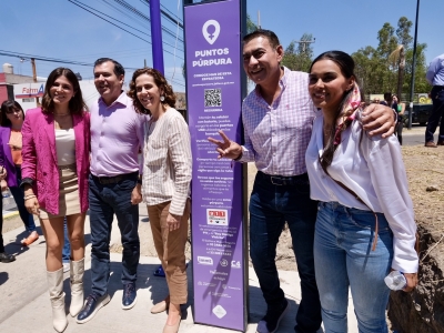 La SISEMH y el municipio de Tlajomulco de Zúñiga inauguran Puntos Púrpura